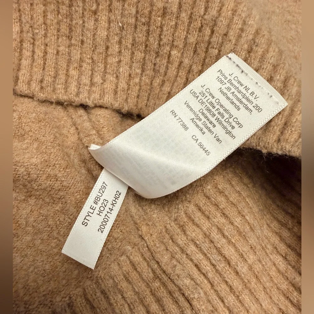 J. Crew Men's Camel Crewneck Sweater From The Extra Soft Collection-Size M - Picture 8 of 12
